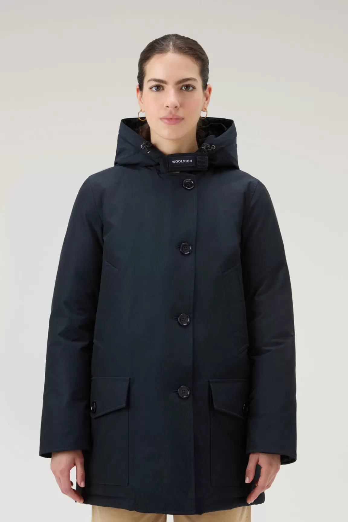 Donna Woolrich Parka>Arctic Parka In Ramar Cloth Con Quattro Tasche E Pelliccia Removibile