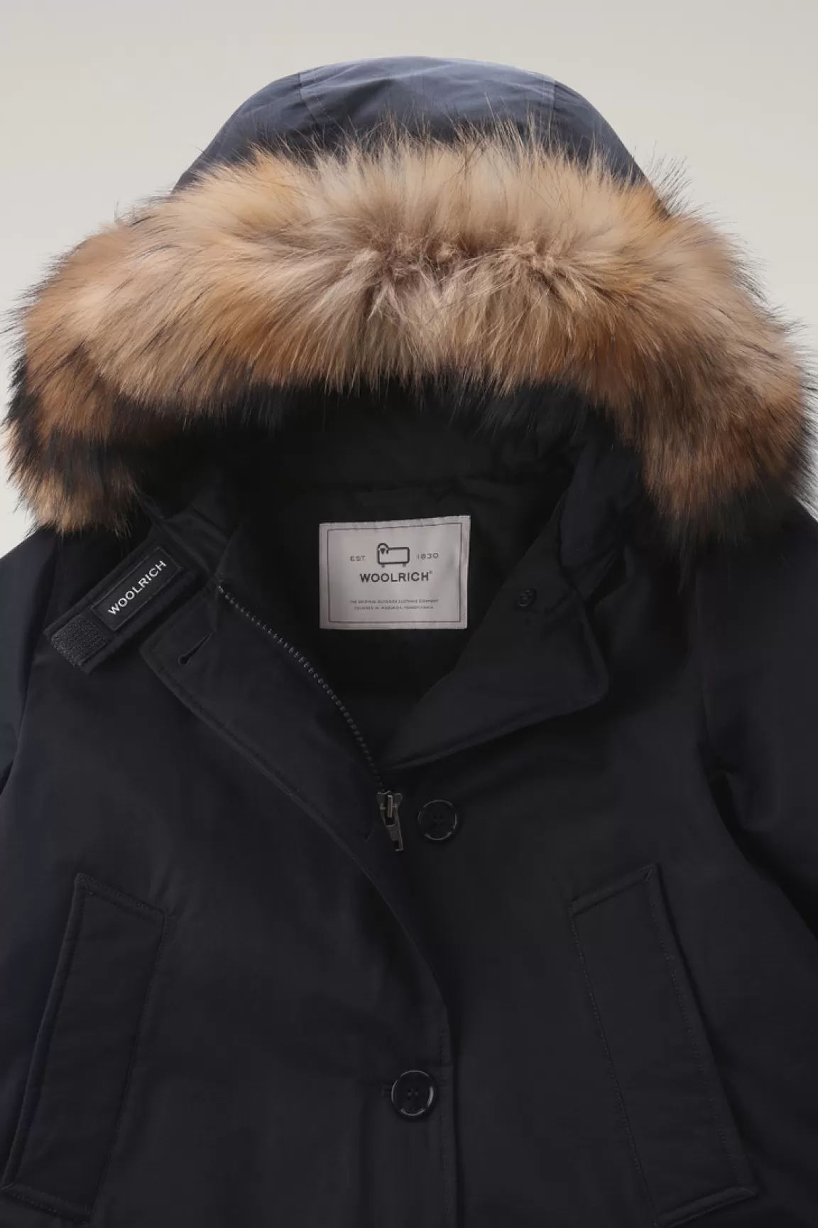 Donna Woolrich Parka>Arctic Parka In Ramar Cloth Con Quattro Tasche E Pelliccia Removibile