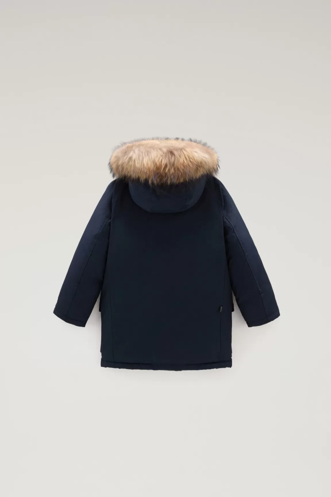 Bambino Woolrich Parka>Arctic Parka In Ramar Cloth Da Bambino Con Pelliccia Removibile