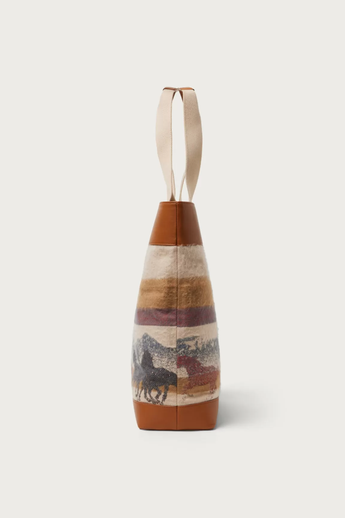 Uomo Woolrich One Of These Days / Woolrich>Borsa Tote In Puro Cotone Con Manici In Pelle - One Of These Days /