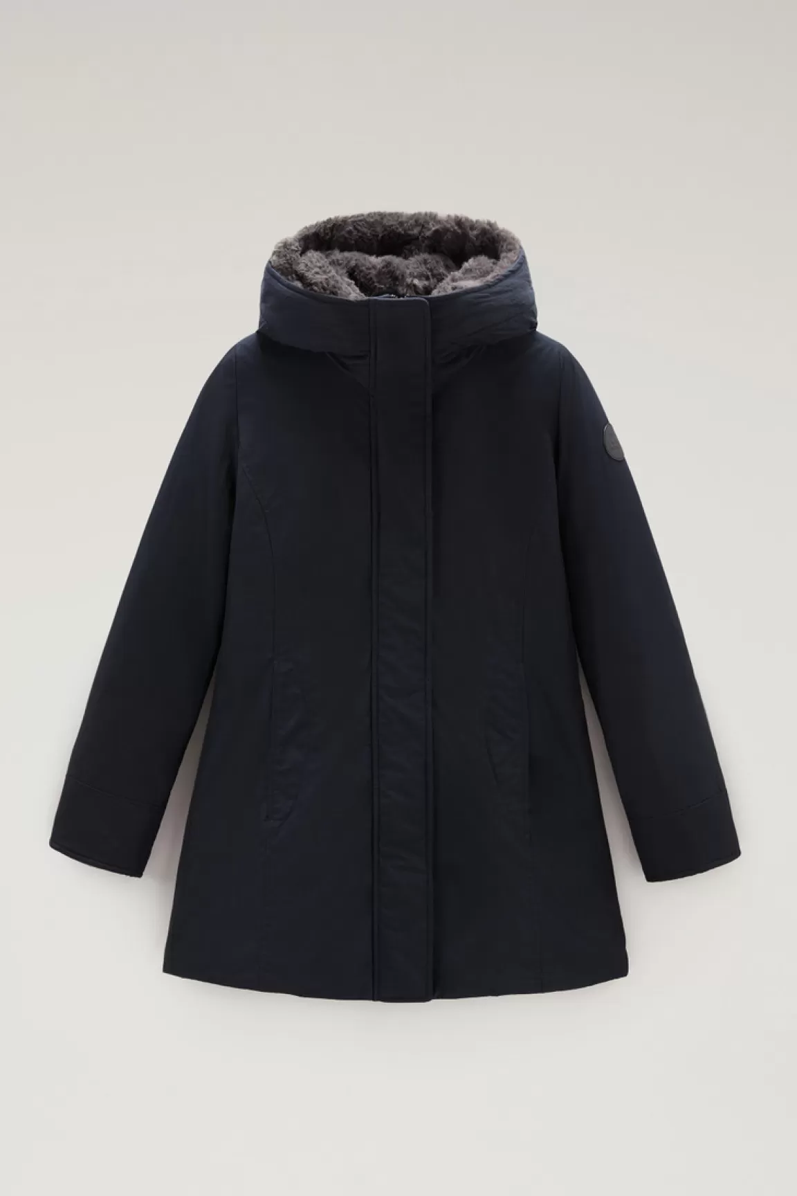 Donna Woolrich Parka>Boulder Parka In Ramar Cloth Con Cappuccio E Collo Removibile In Pelliccia Sintetica