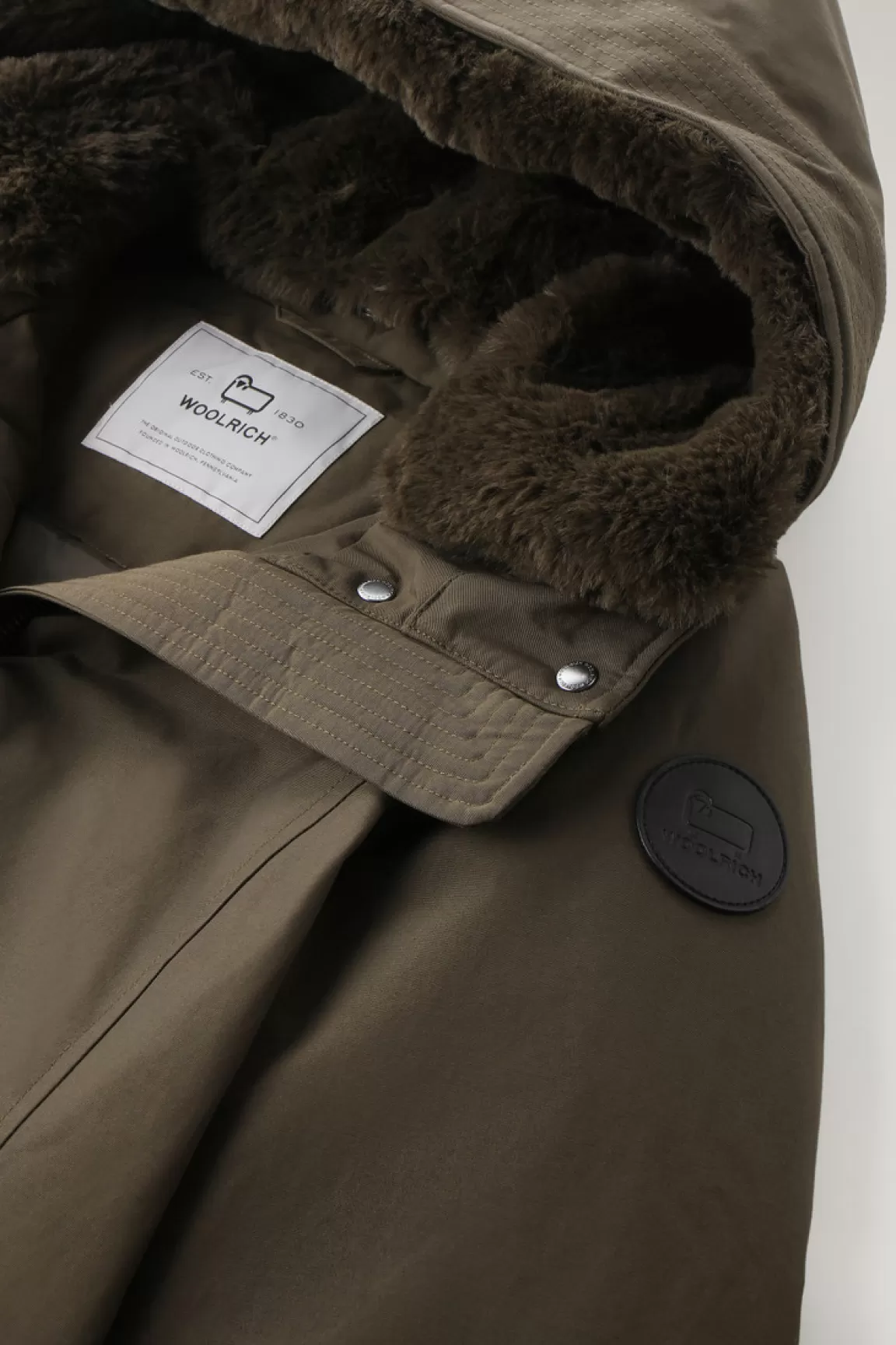Donna Woolrich Parka>Boulder Parka In Ramar Cloth Con Cappuccio E Collo Removibile In Pelliccia Sintetica