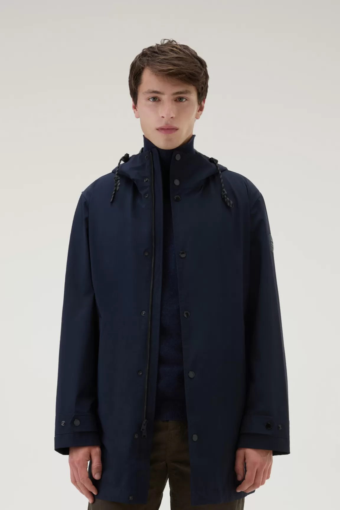 Uomo Woolrich Cappotti | Impermeabili>Cappotto 3 In 1 In Nylon Elasticizzato Con Giacca Trapuntata Removibile