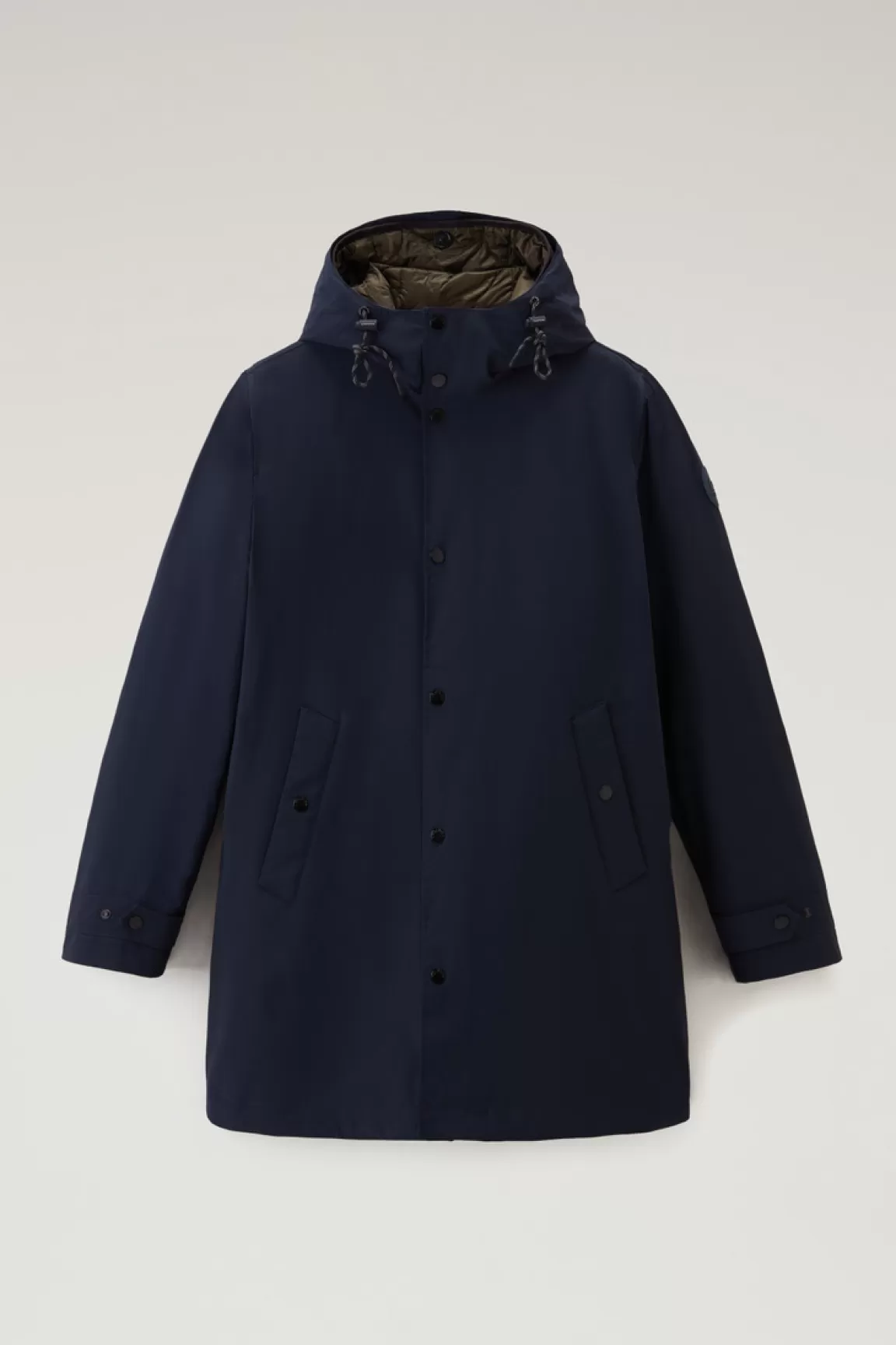 Uomo Woolrich Cappotti | Impermeabili>Cappotto 3 In 1 In Nylon Elasticizzato Con Giacca Trapuntata Removibile