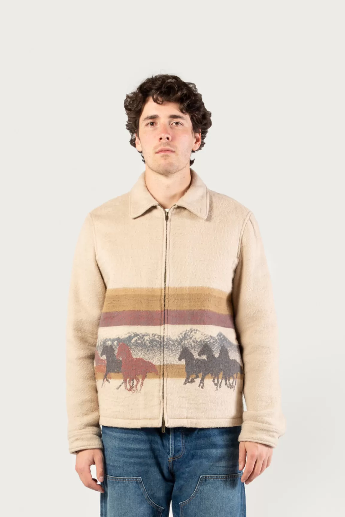 Uomo Woolrich One Of These Days / Woolrich | Giacche a camicia>Giacca A Camicia In Puro Cotone Con Lavorazione In Jacquard - One Of These Days /