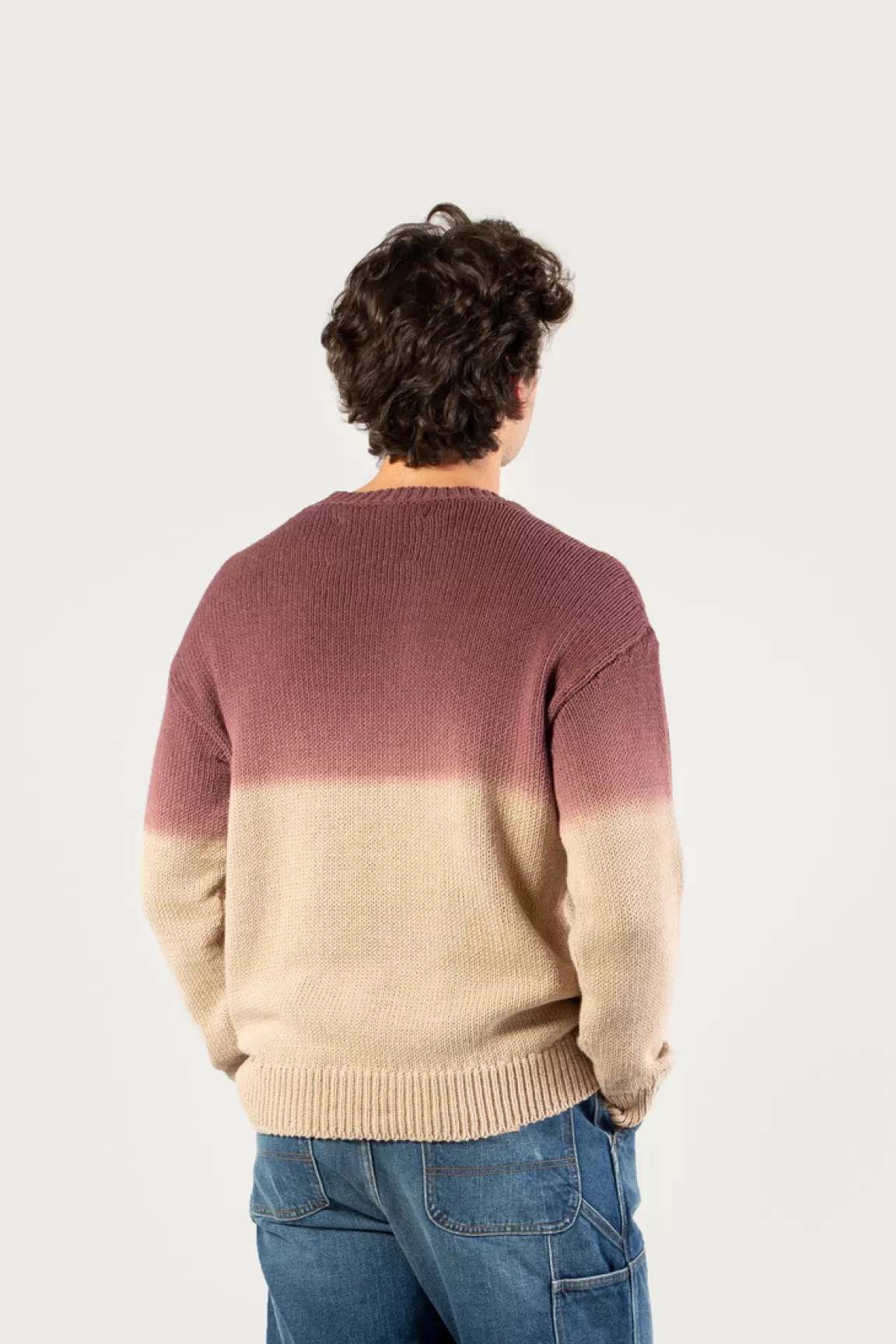 Uomo Woolrich One Of These Days / Woolrich | Maglieria>Maglia Girocollo In Misto Cotone Con Effetto Ombré - One Of These Days /