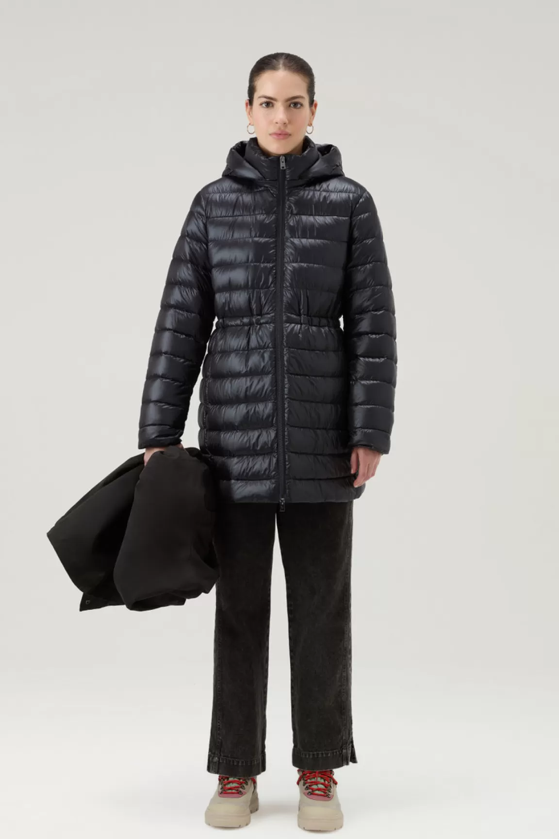 Donna Woolrich Parka>Military Parka 3 In 1 In Ramar Cloth Con Giacca Trapuntata Removibile
