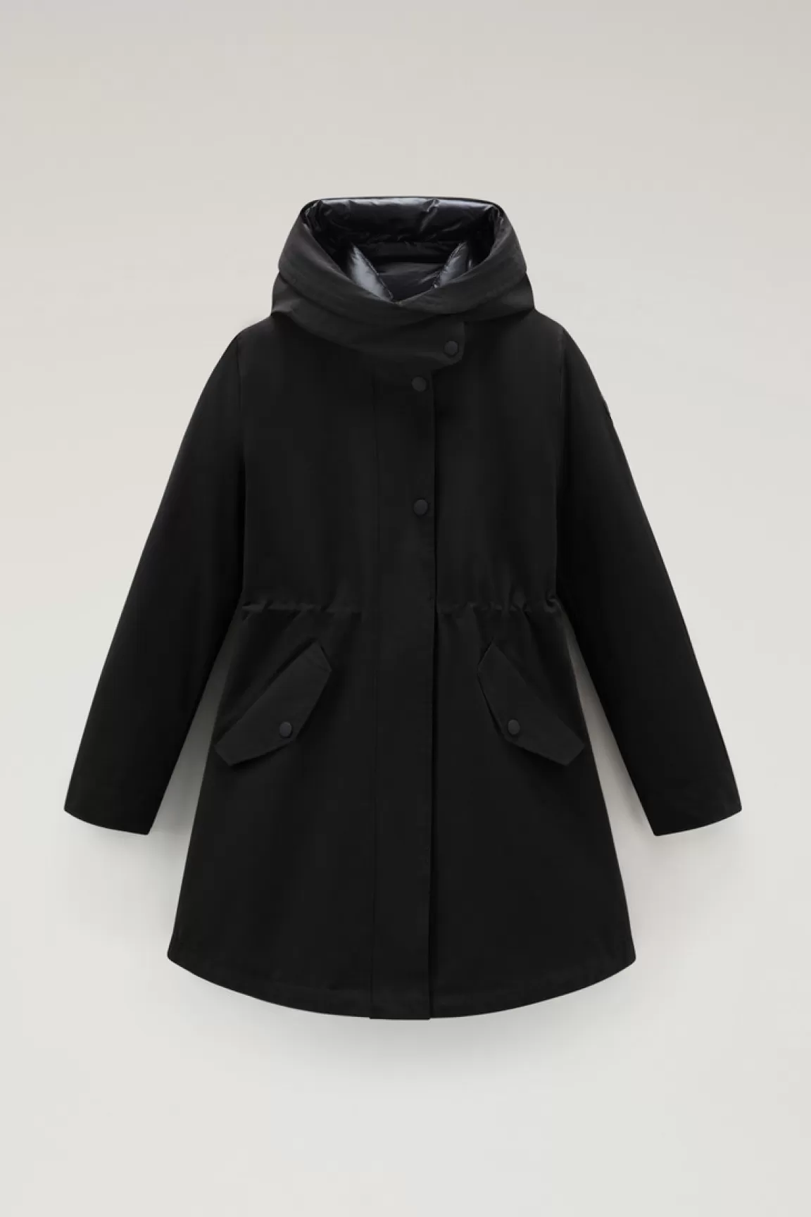 Donna Woolrich Parka>Military Parka 3 In 1 In Ramar Cloth Con Giacca Trapuntata Removibile