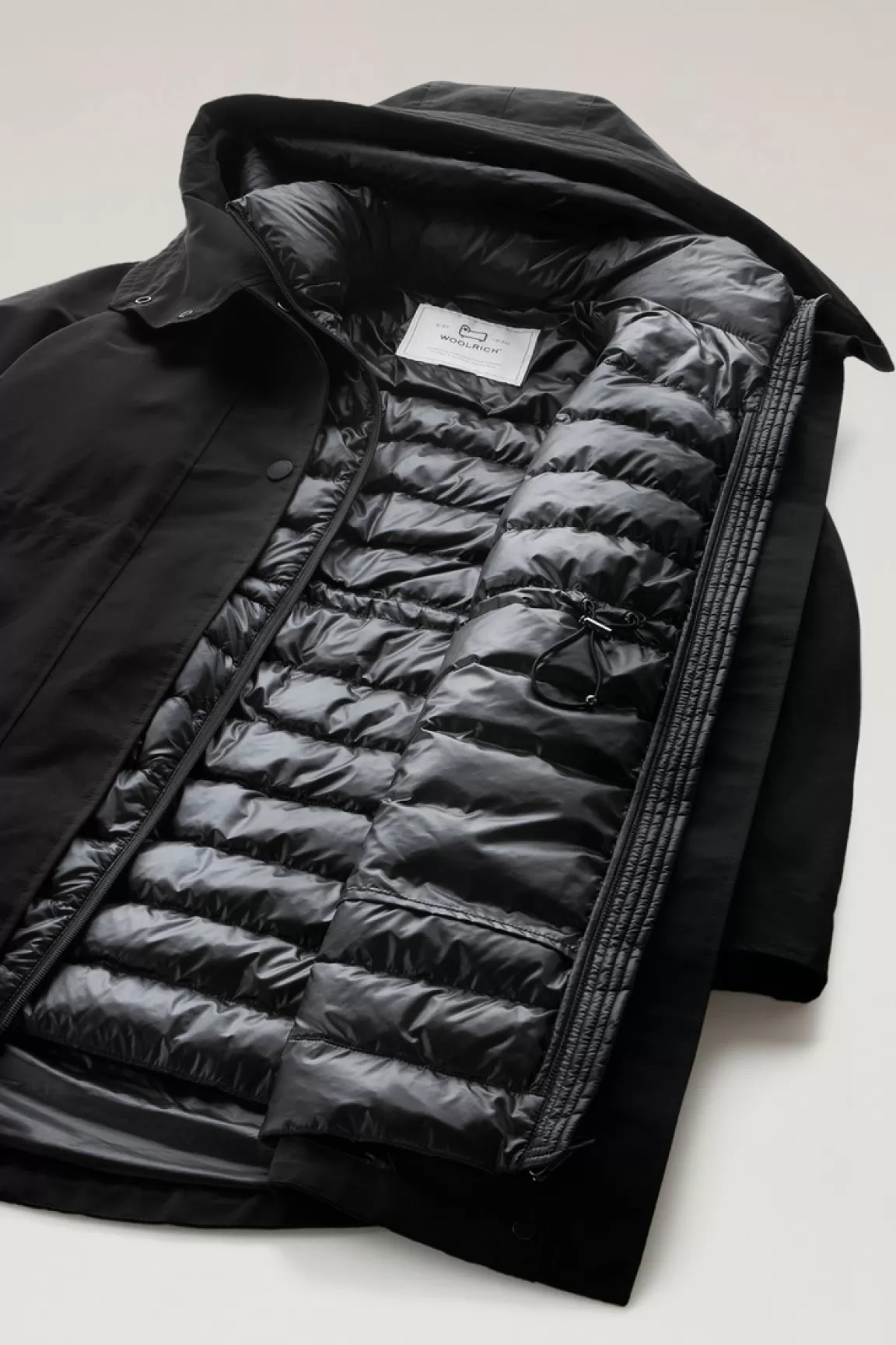 Donna Woolrich Parka>Military Parka 3 In 1 In Ramar Cloth Con Giacca Trapuntata Removibile