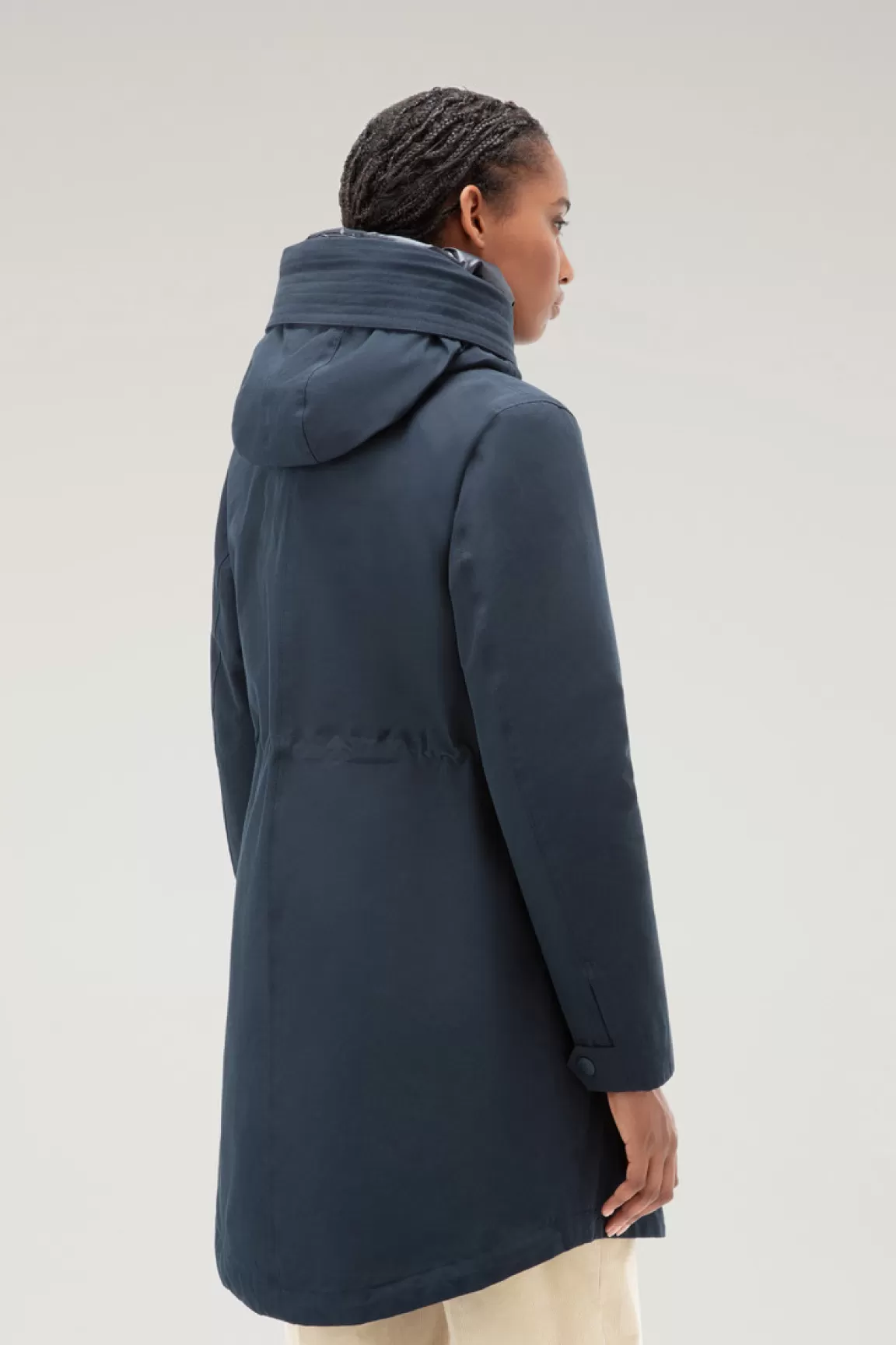 Donna Woolrich Parka>Military Parka 3 In 1 In Ramar Cloth Con Giacca Trapuntata Removibile