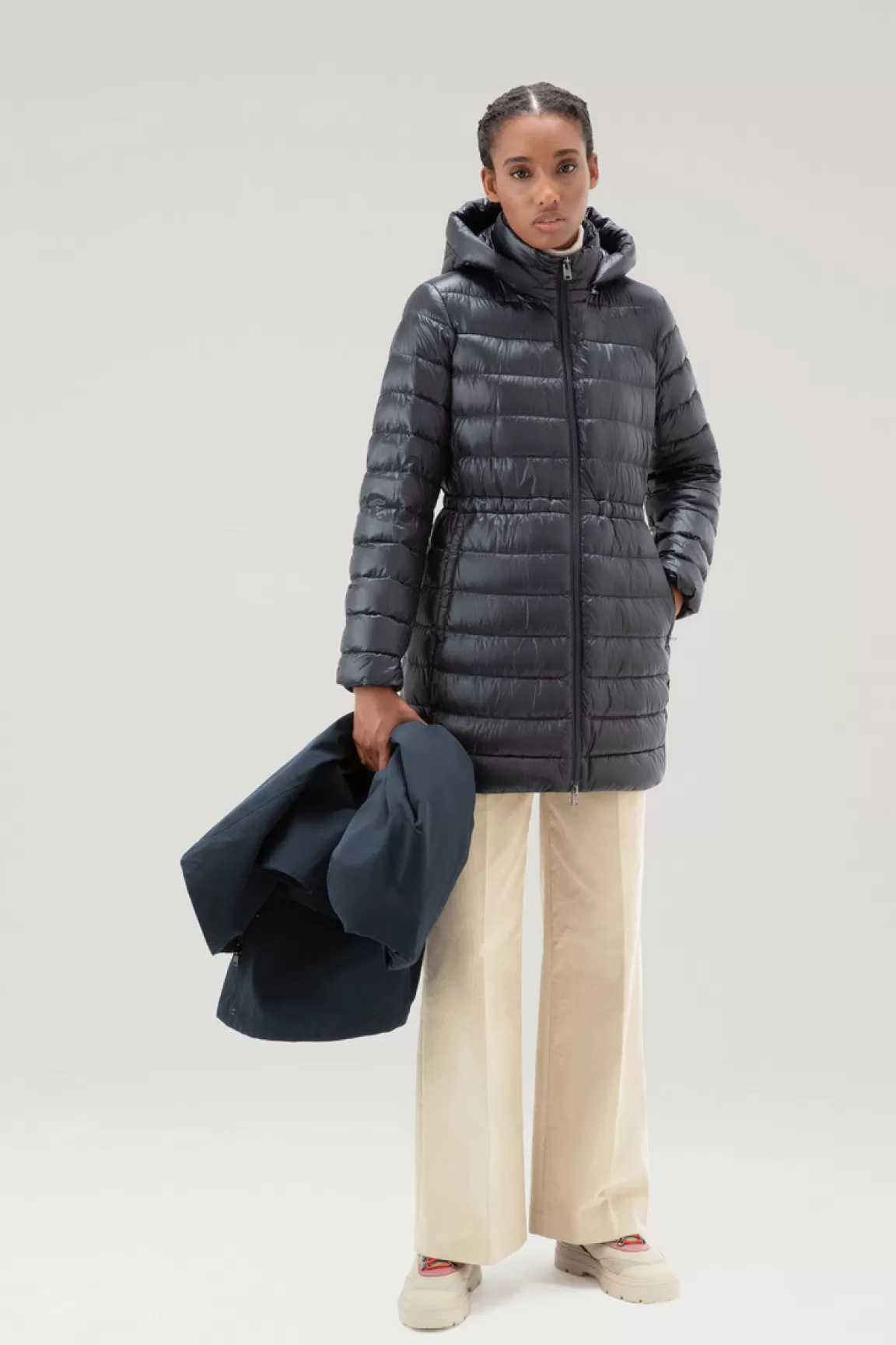 Donna Woolrich Parka>Military Parka 3 In 1 In Ramar Cloth Con Giacca Trapuntata Removibile