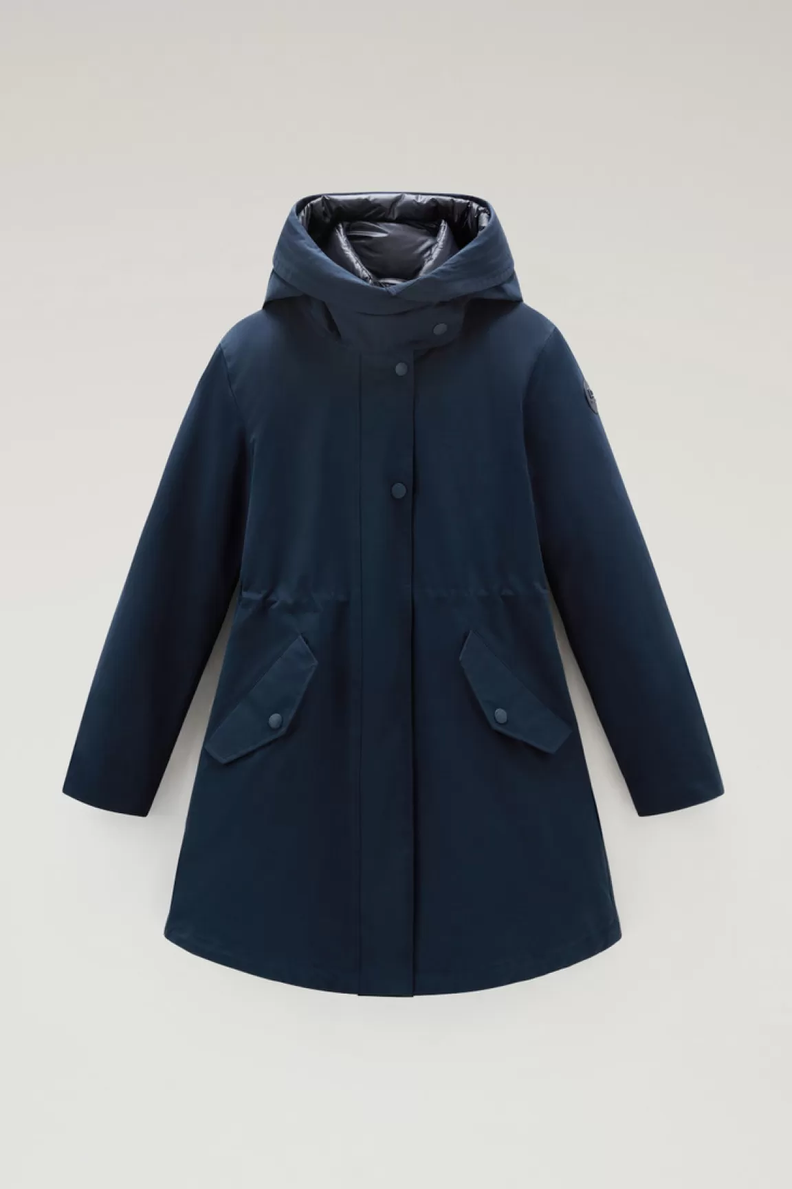 Donna Woolrich Parka>Military Parka 3 In 1 In Ramar Cloth Con Giacca Trapuntata Removibile