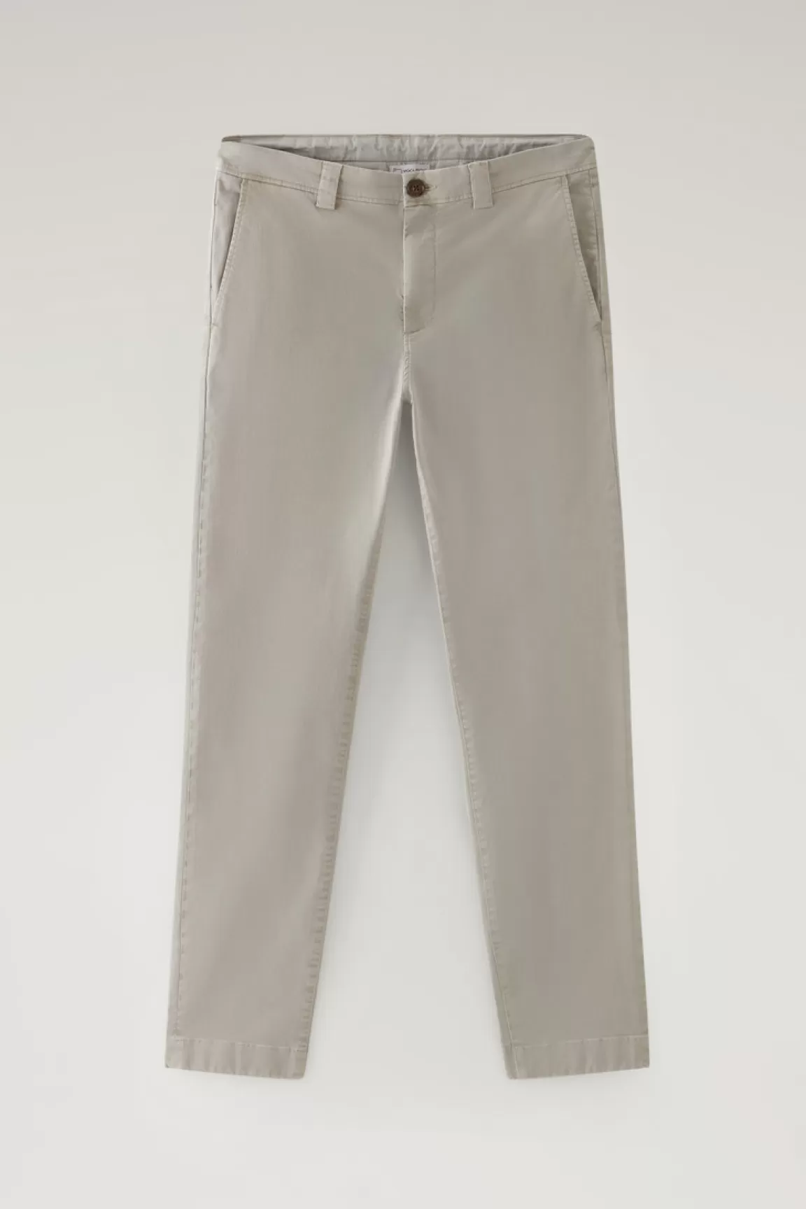 Uomo Woolrich Pantaloni e pantaloncini>Pantaloni Chino Tinti In Capo In Twill Di Cotone Elasticizzato