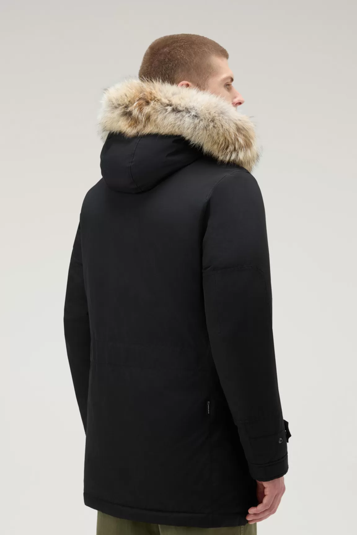 Uomo Woolrich Parka>Polar Parka In Ramar Cloth Con Collo Alto E Bordo In Pelliccia