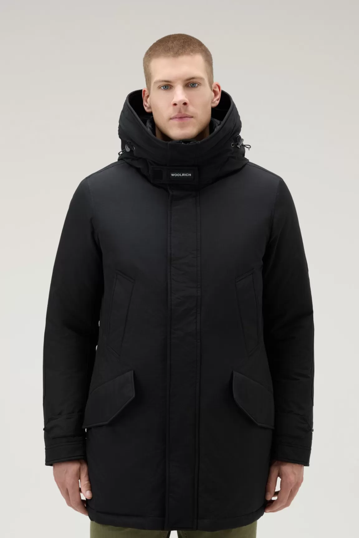 Uomo Woolrich Parka>Polar Parka In Ramar Cloth Con Collo Alto E Bordo In Pelliccia