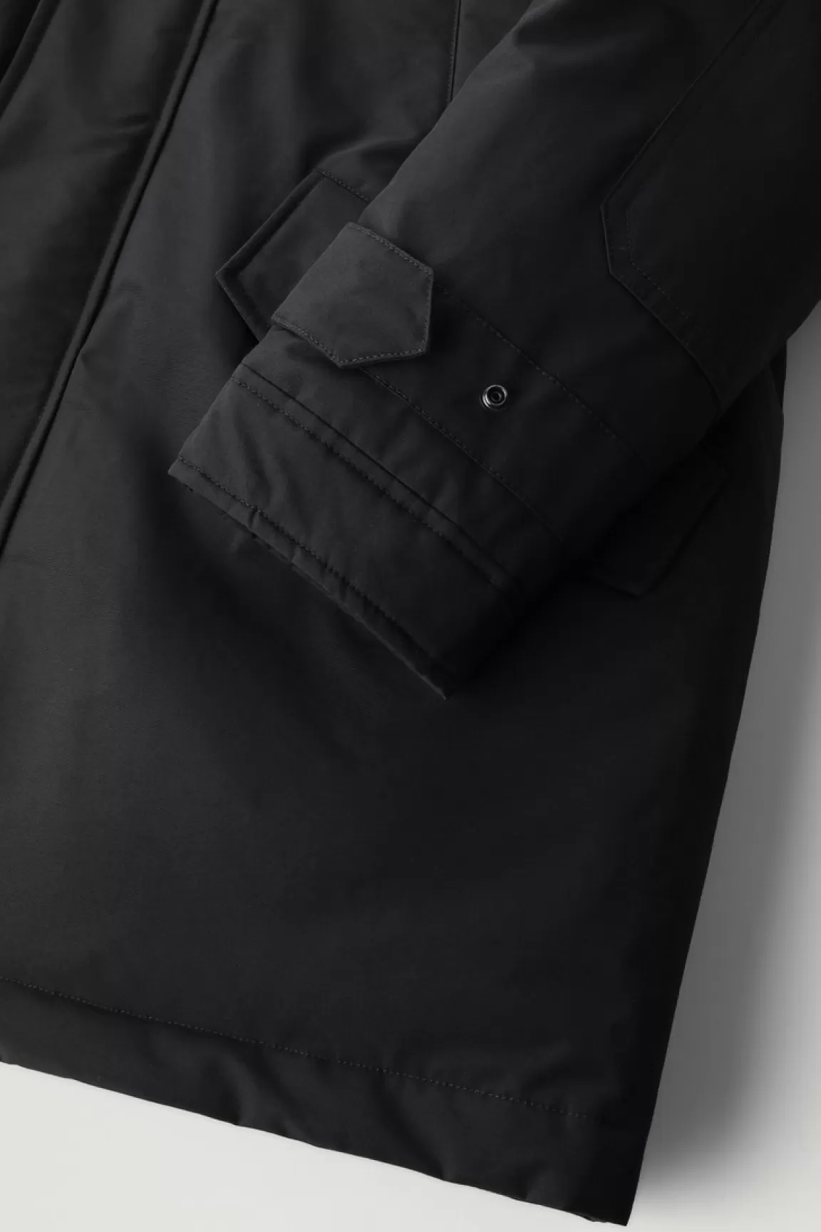 Uomo Woolrich Parka>Polar Parka In Ramar Cloth Con Collo Alto E Bordo In Pelliccia