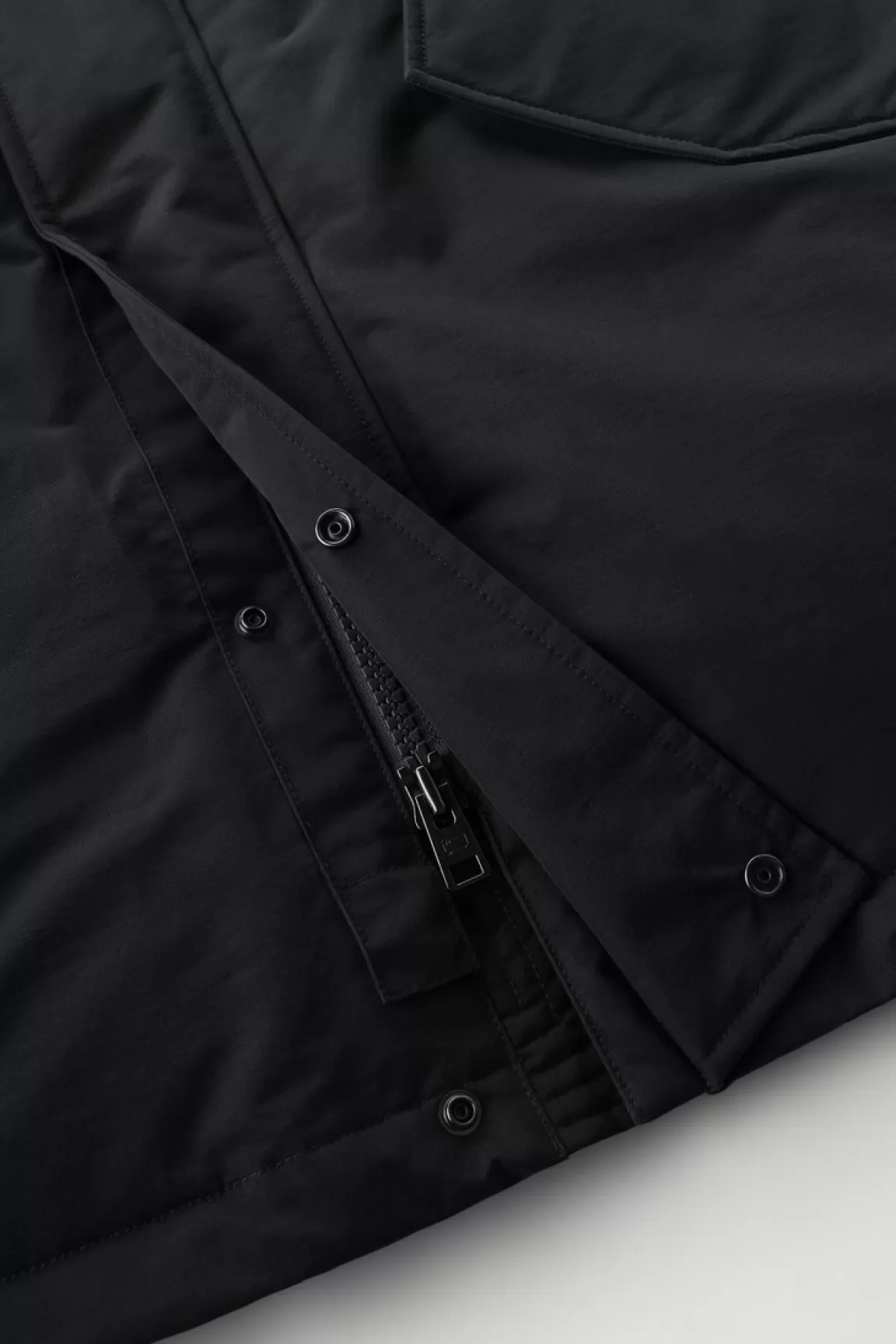 Uomo Woolrich Parka>Polar Parka In Ramar Cloth Con Collo Alto E Bordo In Pelliccia