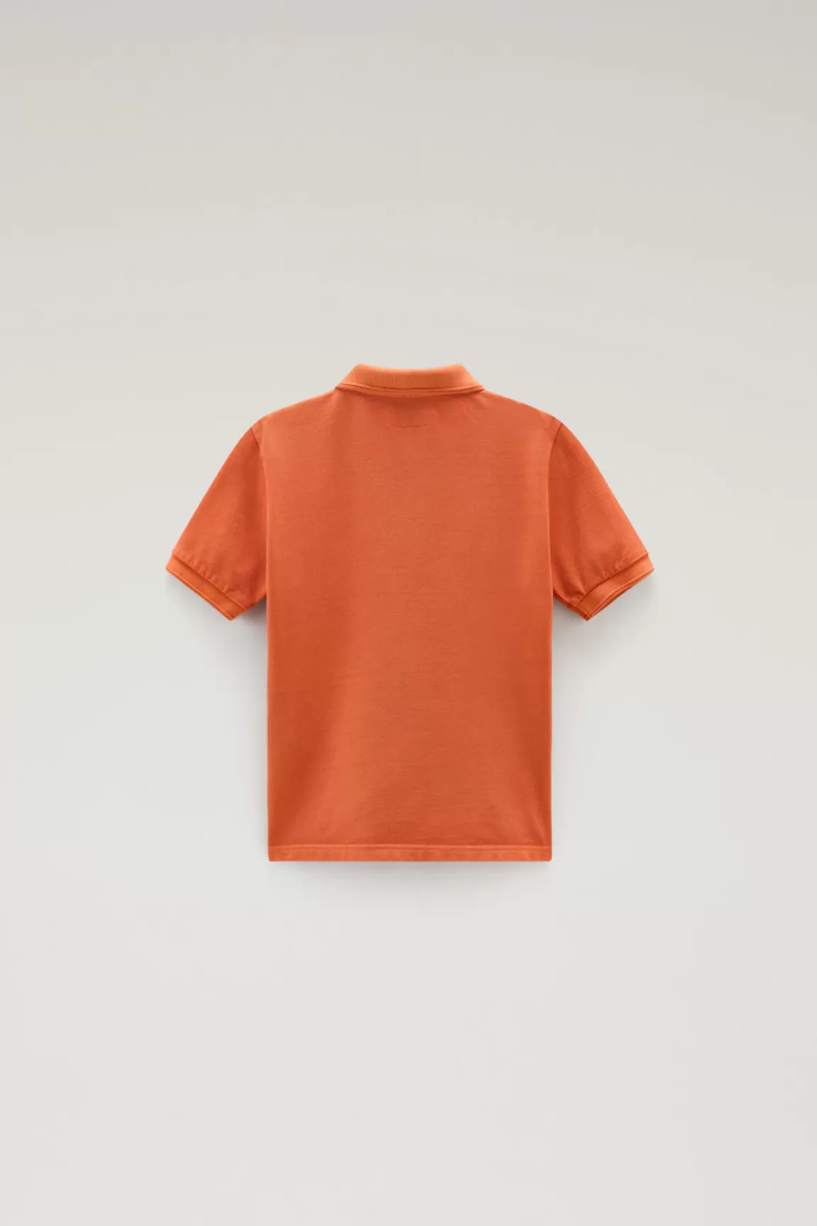 Bambino Woolrich Abbigliamento>Polo Mackinack Da Bambino Tinta In Capo In Cotone Elasticizzato