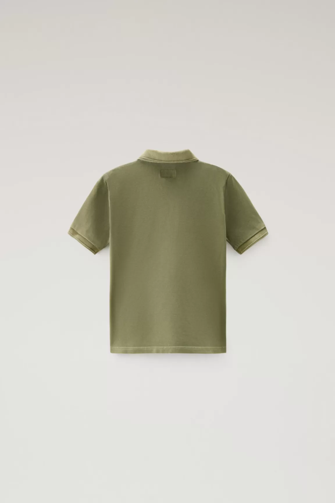 Bambino Woolrich Abbigliamento>Polo Mackinack Da Bambino Tinta In Capo In Cotone Elasticizzato