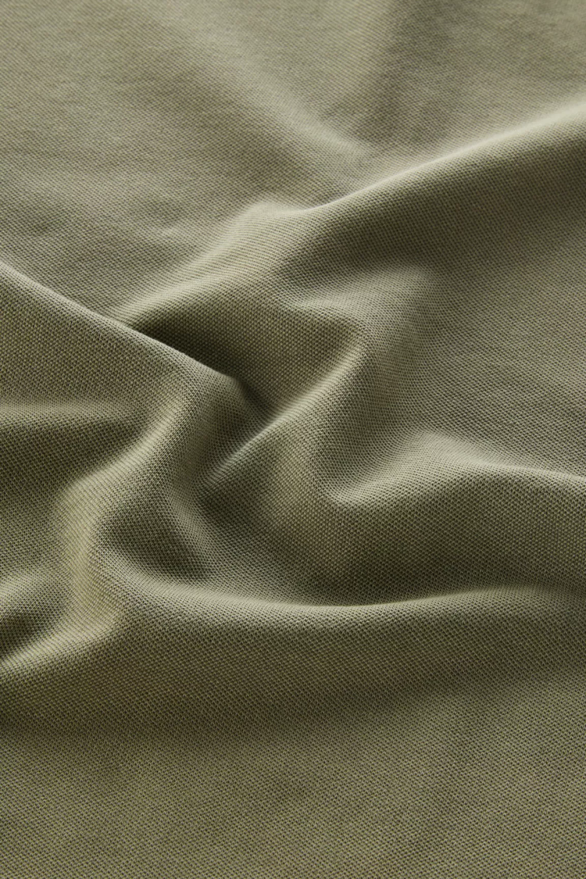 Uomo Woolrich Polo>Polo Mackinack Tinta In Capo In Piqué Di Cotone Elasticizzato