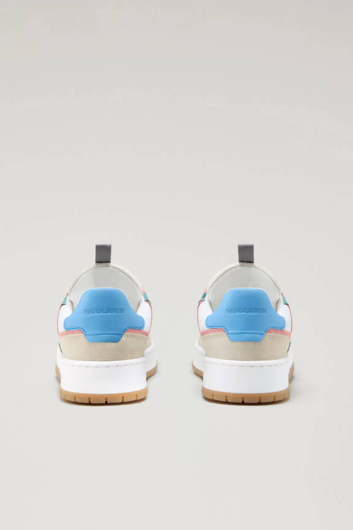 Donna Woolrich Sneakers>Sneakers Classic Basket Multicolor In Pelle Scamosciata