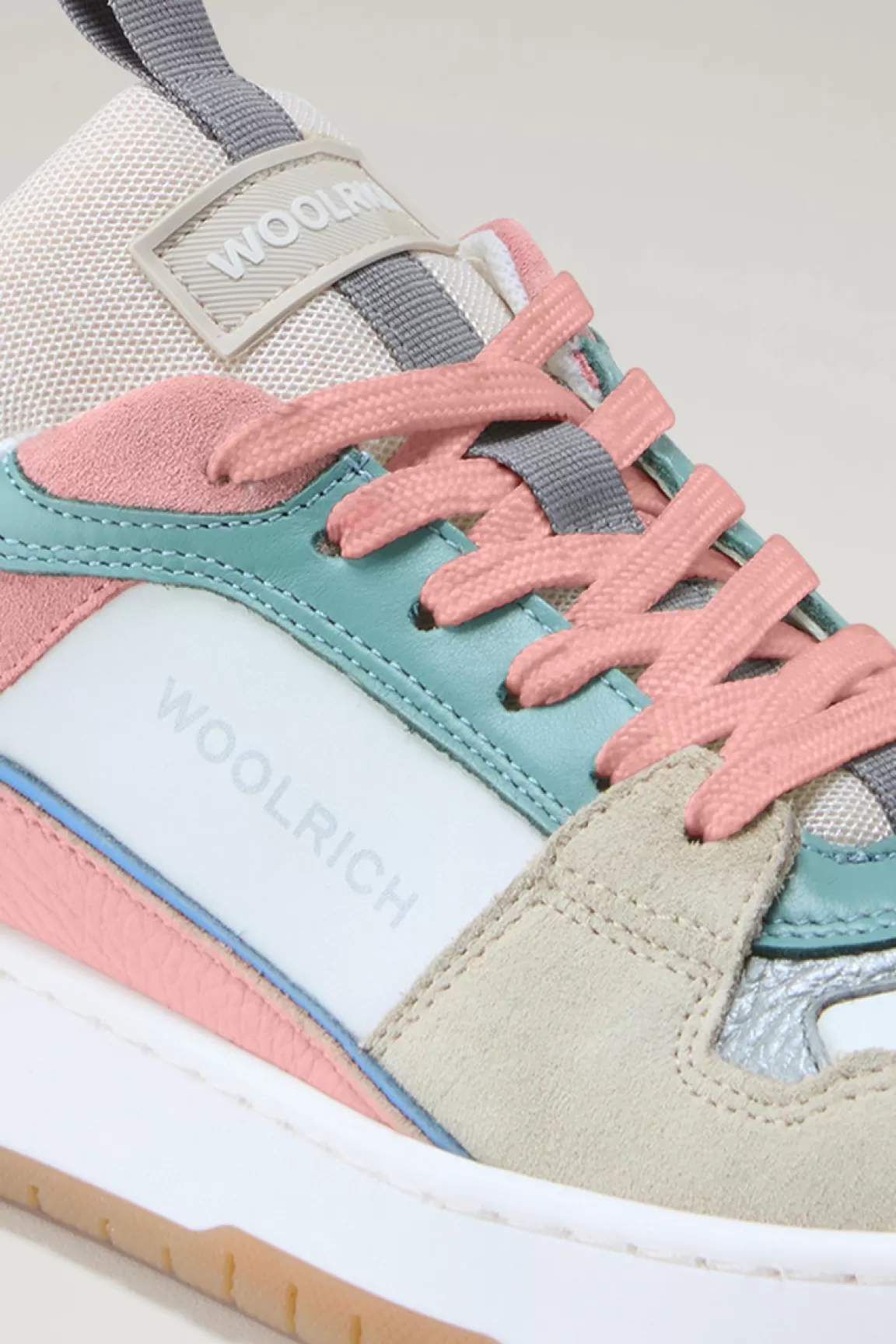 Donna Woolrich Sneakers>Sneakers Classic Basket Multicolor In Pelle Scamosciata