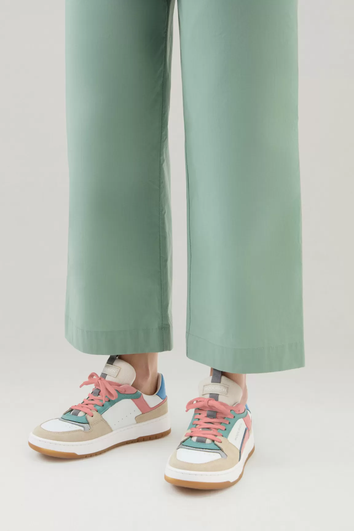 Donna Woolrich Sneakers>Sneakers Classic Basket Multicolor In Pelle Scamosciata