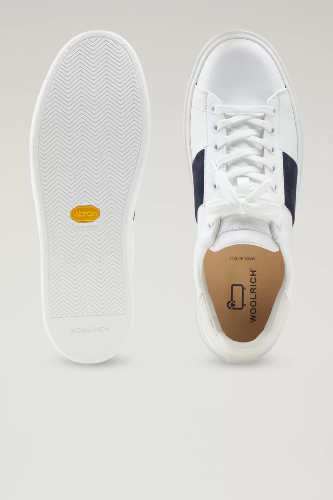 Uomo Woolrich Sneakers>Sneakers Classic Court In Pelle Con Banda In Pelle Scamosciata