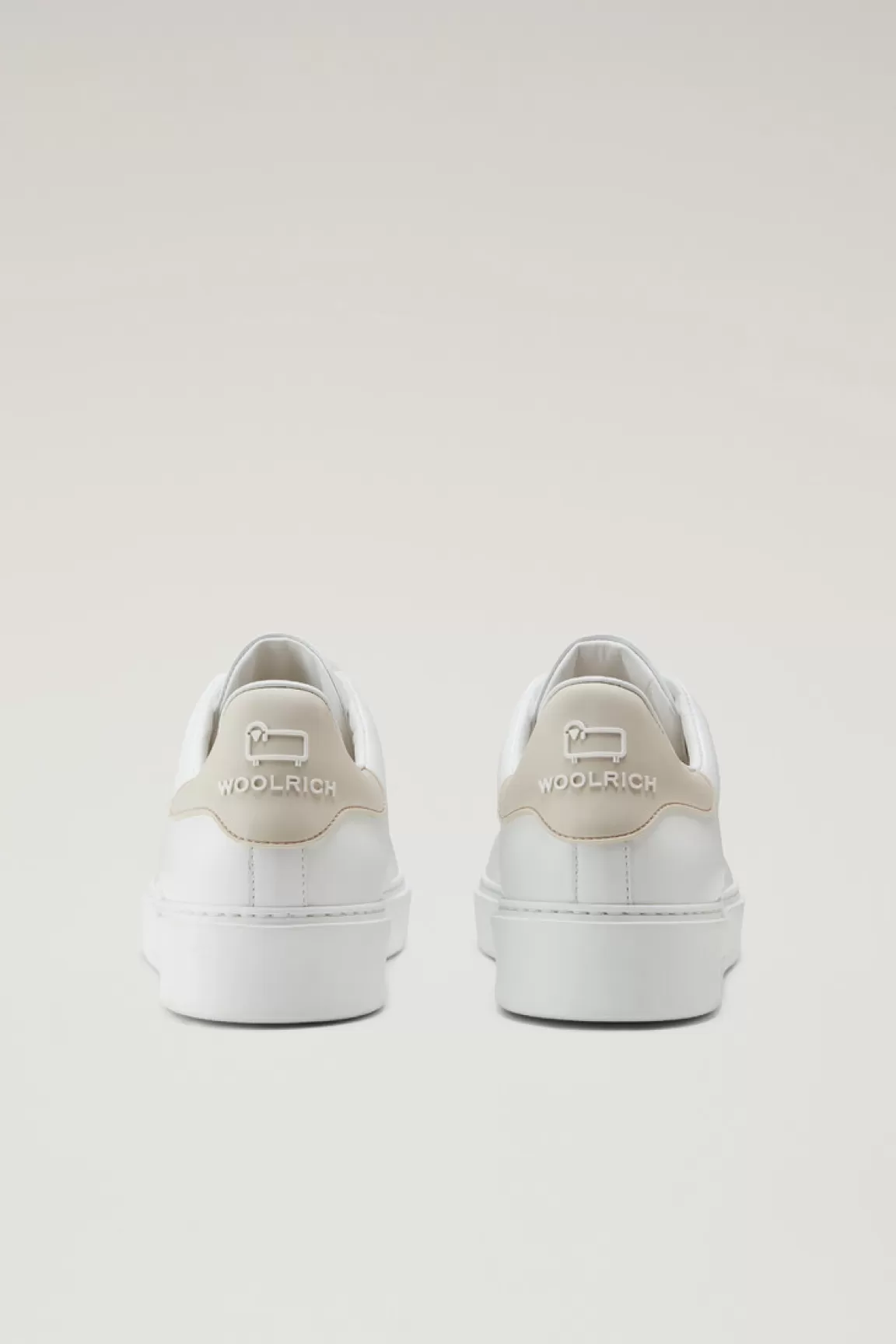 Uomo Woolrich Sneakers>Sneakers Classic Court In Pelle Con Dettagli A Contrasto