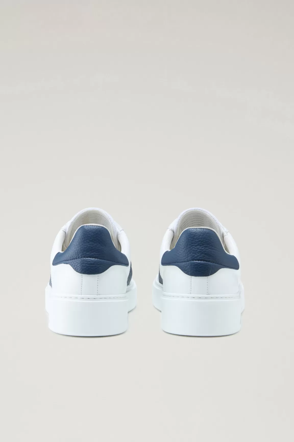 Uomo Woolrich Sneakers>Sneakers Classic Court In Pelle Con Dettagli A Contrasto
