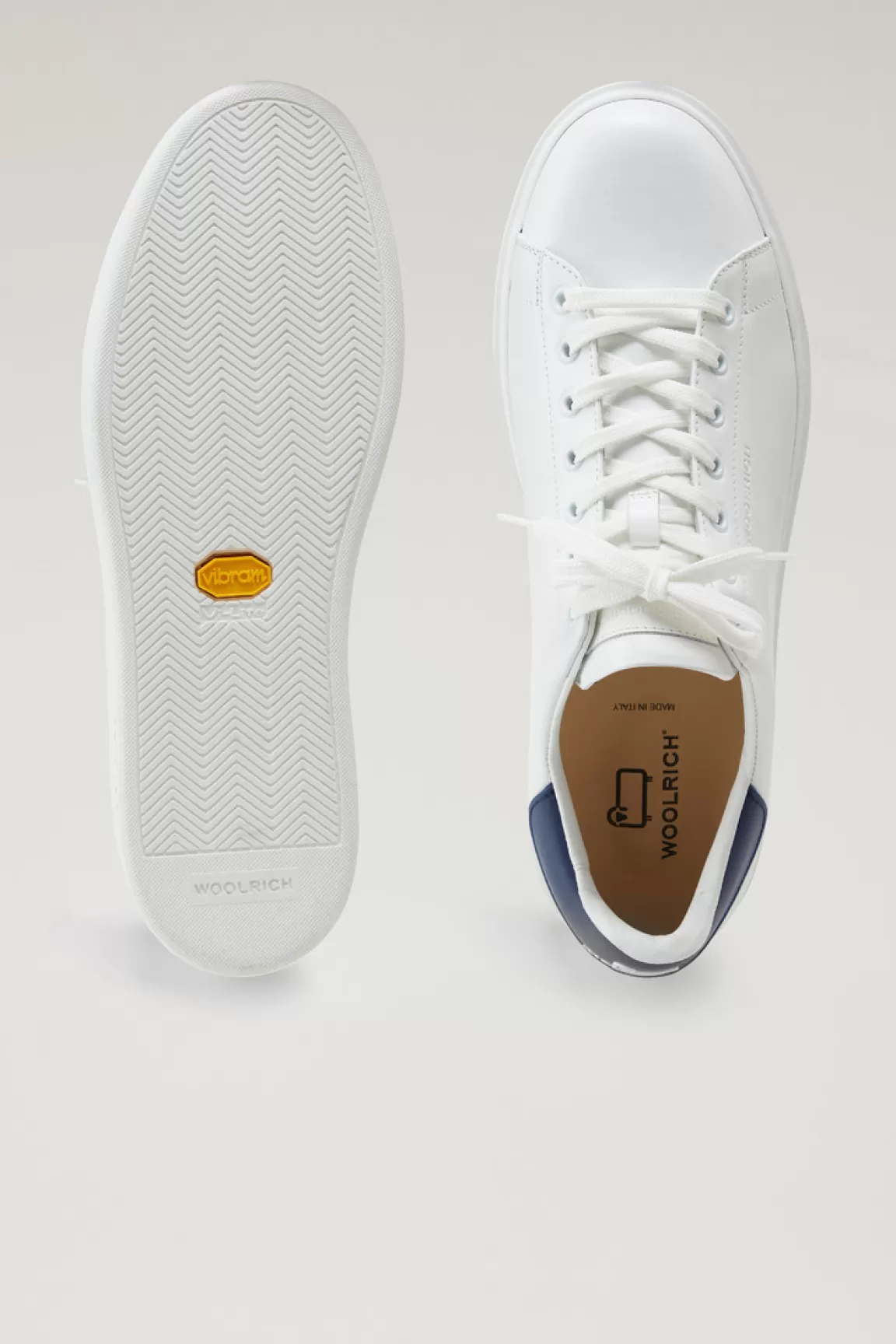 Uomo Woolrich Sneakers>Sneakers Classic Court In Pelle Con Dettagli A Contrasto