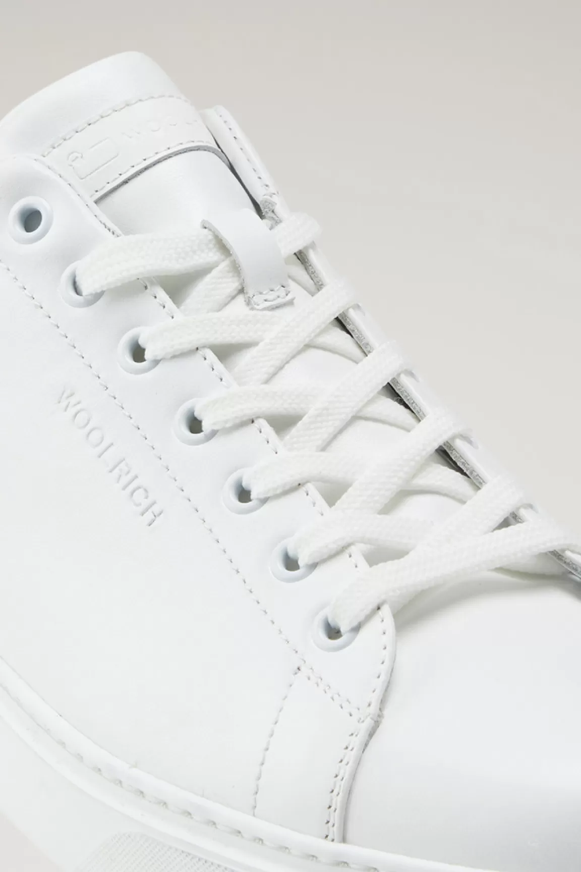 Uomo Woolrich Sneakers>Sneakers Classic Court In Pelle Con Dettagli A Contrasto