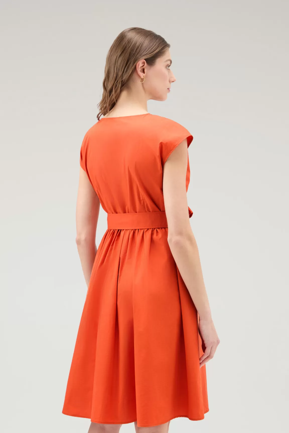 Donna Woolrich Vestiti e gonne>Vestito Corto In Popeline Di Puro Cotone